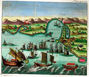 Manilla: 18th century view of Manilla, Philippines