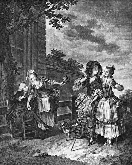 18THC FRNC/MORNING WALK