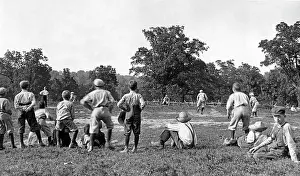 Midwestern: 1900s 1910s Group Of Boys Outdoor
