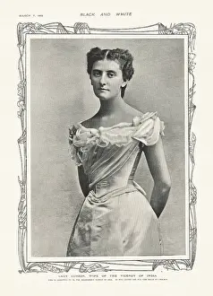 Peeress: 1901 Black & White Lady Curzon