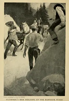 Vigilantes: 1907 illustration of Plummer's men holding ?