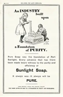 Body Wash: 1908 UK Magazine Sunlight Soap Advert