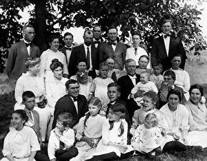 Grandmothers: 1910s Outdoor Portrait Of Extended