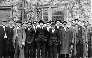 Midwestern: 1911 1910s Portrait Group Of Men