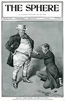 Censuses: 1911 Census - John Bull being measured
