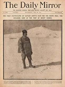 Bowers: 1911 Daily Mirror Captain Scott at Mount Erebus