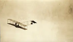 Orville: The 1911 Wright glider in flight with Orville Wright flying