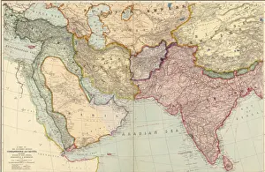Turkestan: 1912 English map of the countries between ?