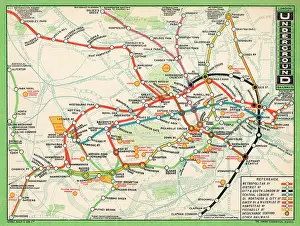 1912 London Underground Map