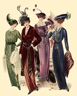 Clipart: 1913 Fashion