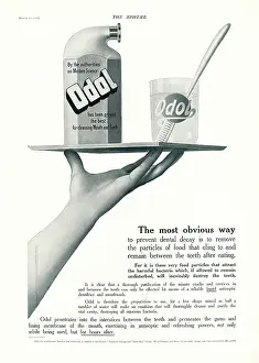 Odol: 1913 UK Magazine Odol Toothpaste Advert