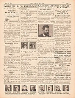 Proudhon: 1914 Daily Mirror Field Marshal Kitchener given an Earldom