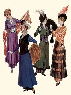 Clipart: 1914 Dresses