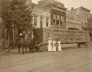 Thirds: in 1914 a horse drawn float declares National ?