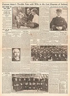 Storstad: 1914 Weekly Dispatch Liner Empress of Ireland sinks