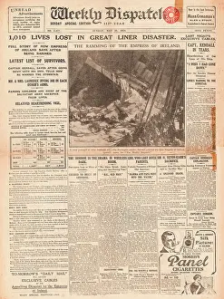 Storstad: 1914 Weekly Dispatch Liner Empress of Ireland sinks
