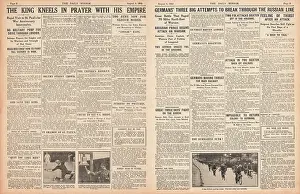 Llandaff: 1915 Daily Mirror King attends Intercession Service at St. P