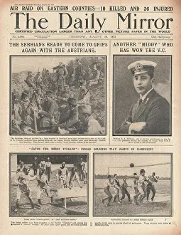 Malleson: 1915 Daily Mirror Serbian Troops in Trenches