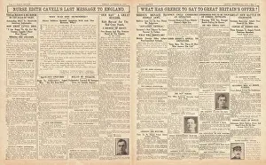 Bassee: 1915 Daily Sketch Execution of Nurse Edith Cavell