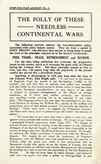Slacker: 1916 Anti-war leaflet
