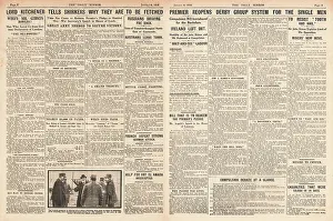 Bowles: 1916 Daily Mirror Asquith re-opens Derby scheme of conscript