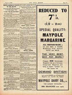 Birdwood: 1916 Daily Mirror Execution of Roger Casement