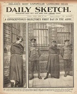 Slacker: 1916 Daily Sketch Conscientious Objector in the army