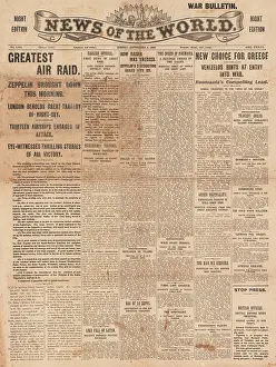 Potters: 1916 News of the World Zeppelin raid on Cuffley