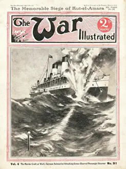English Channel: 1916 War Illustrated U Boat Attack