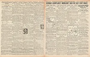 Kornilov: 1917 Daily Sketch German Air Raid on Eastern Kent