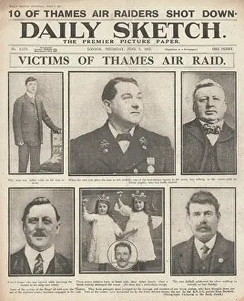 Sheerness: 1917 Daily Sketch Gotha Raid on Sheerness