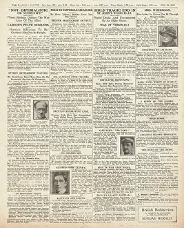 Wheeldon: 1917 Daily Sketch Lloyd George poison plotter ill
