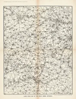 Ancre: 1917 Map of the Somme Offensive