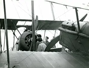 Marquee: The 1917 Sopwith Camel, left, and 1918 SE5A, G-EBIC, of