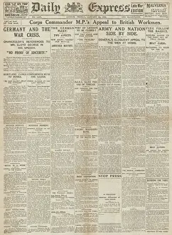 Manpower: 1918 Daily Express Manpower Bill passed