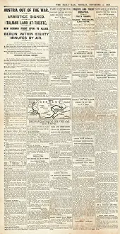 Enver: 1918 Daily Mail page 3 Austria out of the war