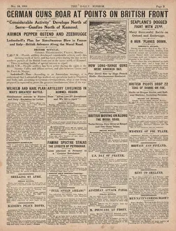 Zeebrugge: 1918 Daily Mirror German Army attacks on Western Front