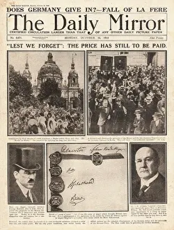 Solf: 1918 Daily Mirror front page Principles of Peace