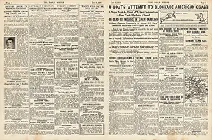 Pemberton: 1918 Daily Mirror U-Boat attacks off US Coast