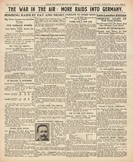 Kovel: 1918 Daily Sketch Air raids on Germany