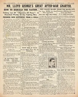 Objectives: 1918 Daily Sketch David Lloyd George speech
