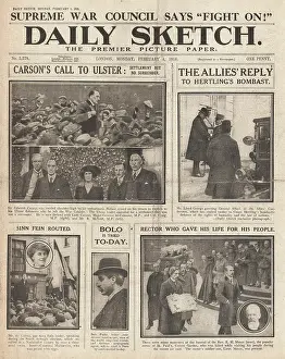 Bolo: 1918 Daily Sketch Edward Carson, MP