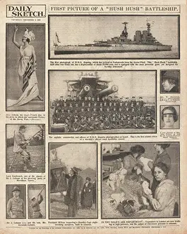Repulse: 1918 Daily Sketch HMS Repulse