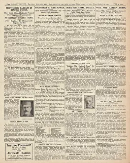 Bolo: 1918 Daily Sketch Problem of food hoarding