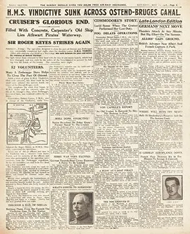 Vindictive: 1918 Daily Sketch Raid on Ostend