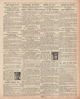 Macbride: 1918 Daily Sketch Sinn Fein plot against Britain