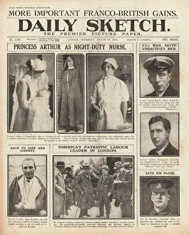 Vindictive: 1918 Daily Sketch Three VCs awarded