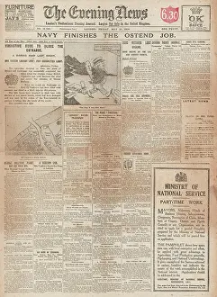Vindictive: 1918 Evening News Raid on Ostend