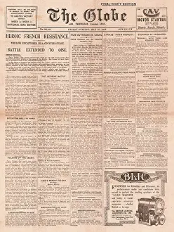 Bermericourt: 1918 The Globe German attack on the Aisne