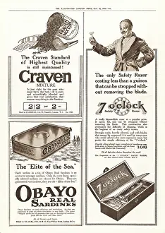 Razors: 1918 UK Magazine Assorted Adverts